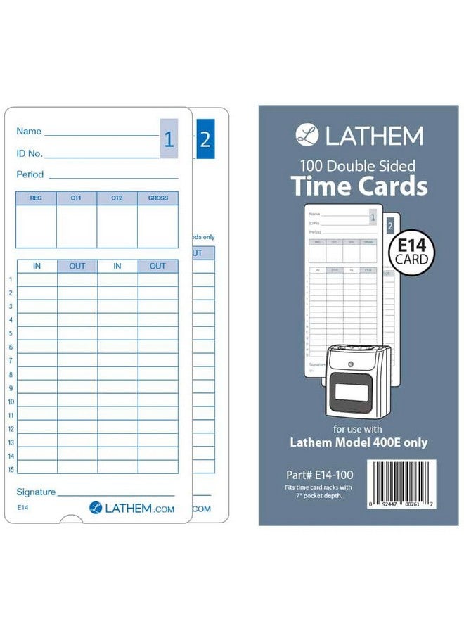 لاثيم E14100 E14100 بطاقات الوقت نصف أسبوعية/شهرية/نصف شهرية/أسبوعية وجهين 7 بوصة - Image 3