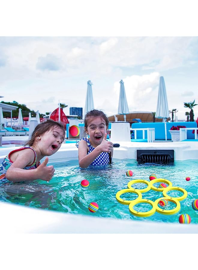 KASTWAVE Pool Toys Games Set Water Sports Toys For Pool Floating Throwing Games With 10 Golf Eva Balls Fun Gifts Floating Pool Water Toys For Boys Girls Teens Adults And Family - Image 3