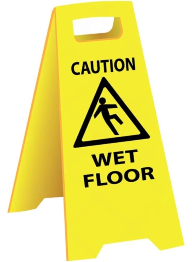 Poaker Wet Floor And Cleaning In Progress Sign Heavy-Duty Safety Floor Warning Sign For Commercial And Home Use  - Image 1