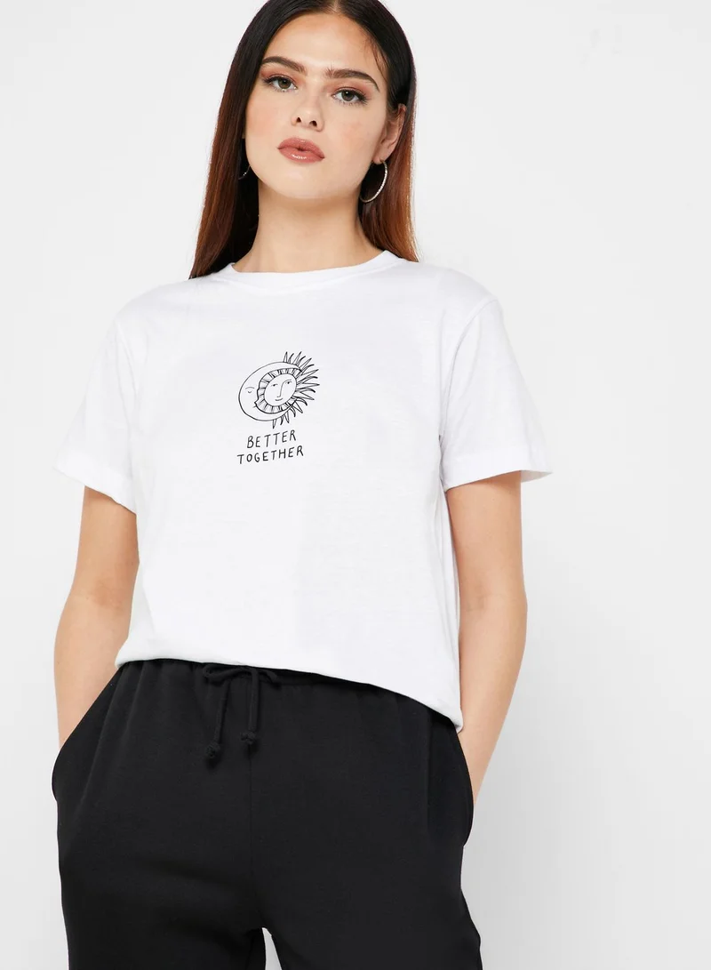 Topshop Petite Graphic T-Shirt