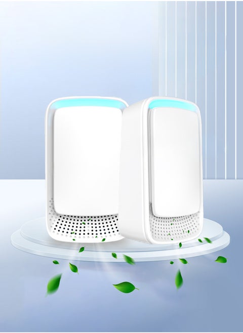 2-Pack Mini Air Purifier for Better Sleep and Allergy Relief, Effectively Filters 99.9% of Bacteria and Dust, Eliminates Pet Dander, Odors, and other Pollutants, Perfect for Office Desktops, Large R