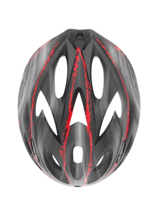 yaphtes Cycling Helmet, Bicycle Helmet With National Standard Certification, Magnetic Wind Goggles, Safety Helmet For Men And Women, Black And Red - Image 1