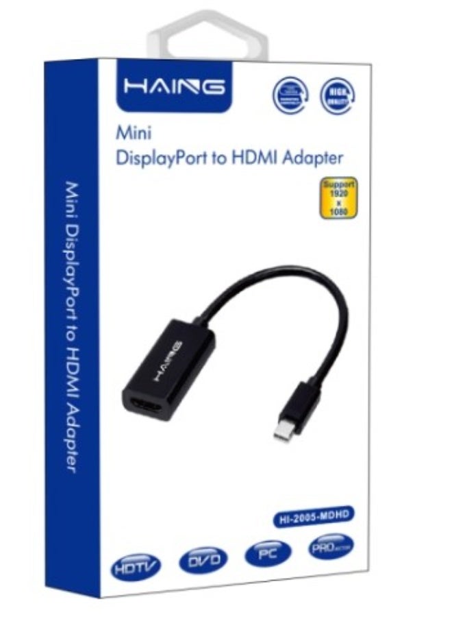Haing Mini DisplayPort to HDMI Adapter - Image 1