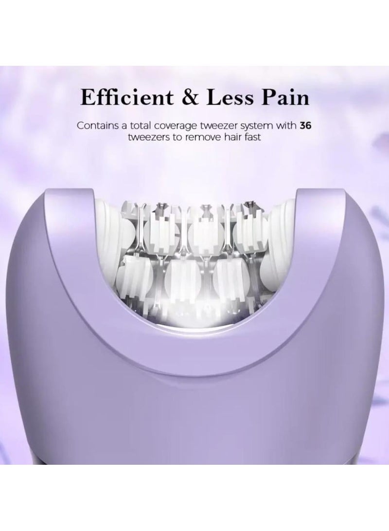 DENX DX1377 6-in-1 Waterproof Epilator & Beauty Kit with Type-C Charging and LED Light - Image 3