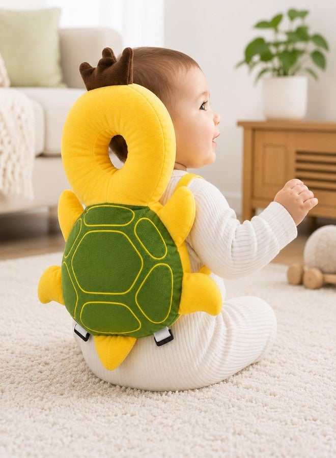 FinchGold Baby Head Protector Helmet, Soft Plush Safety Backpack, Adjustable Straps, Anti-Fall Cushion Pillow for Infants, 6-24 Months, Butterfly (Turtle) - Image 1
