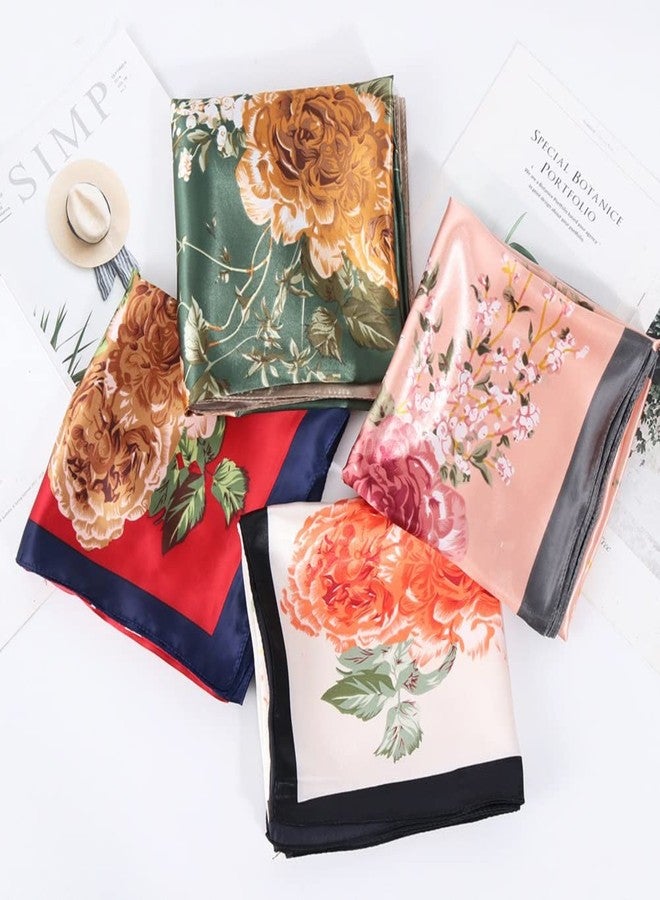 كي-اليوون وشاح شعر مربع من الساتان الحريري من كي-إليون، مقاس 35 بوصة، مقاس واحد، Jf14 - Image 3