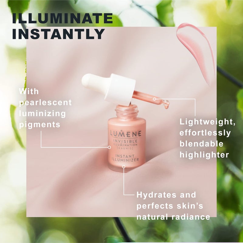 Lumene Invisible Illumination [Kaunis] Liquid Bronzer - Skincare-Infused Bronzing Drops with Buildable Texture - Made with Pearlescent Pigments for a Luminous Complexion - Deep Glow (15ml) - Image 3