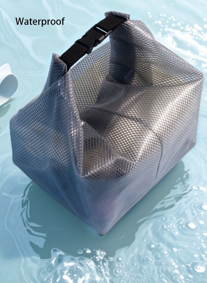 2pcs Waterproof Storage Bags, Large-Capacity Drawstring Handbag, Outdoor Travel Toiletry Storage Small Bag, Suitable For Fitness, Swimming and Bathroom - Image 4