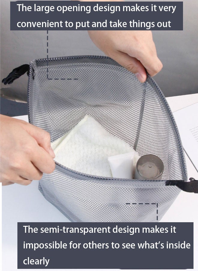 2pcs Waterproof Storage Bags, Large-Capacity Drawstring Handbag, Outdoor Travel Toiletry Storage Small Bag, Suitable For Fitness, Swimming and Bathroom - Image 5