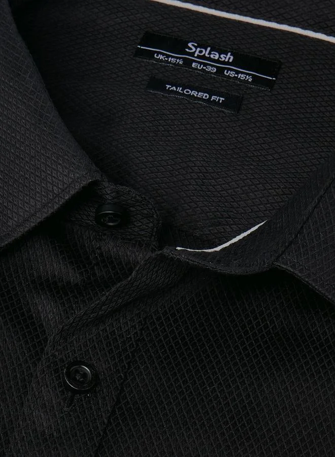 Splash FAV Men Regular Fit Collared Long Sleeve Shirt