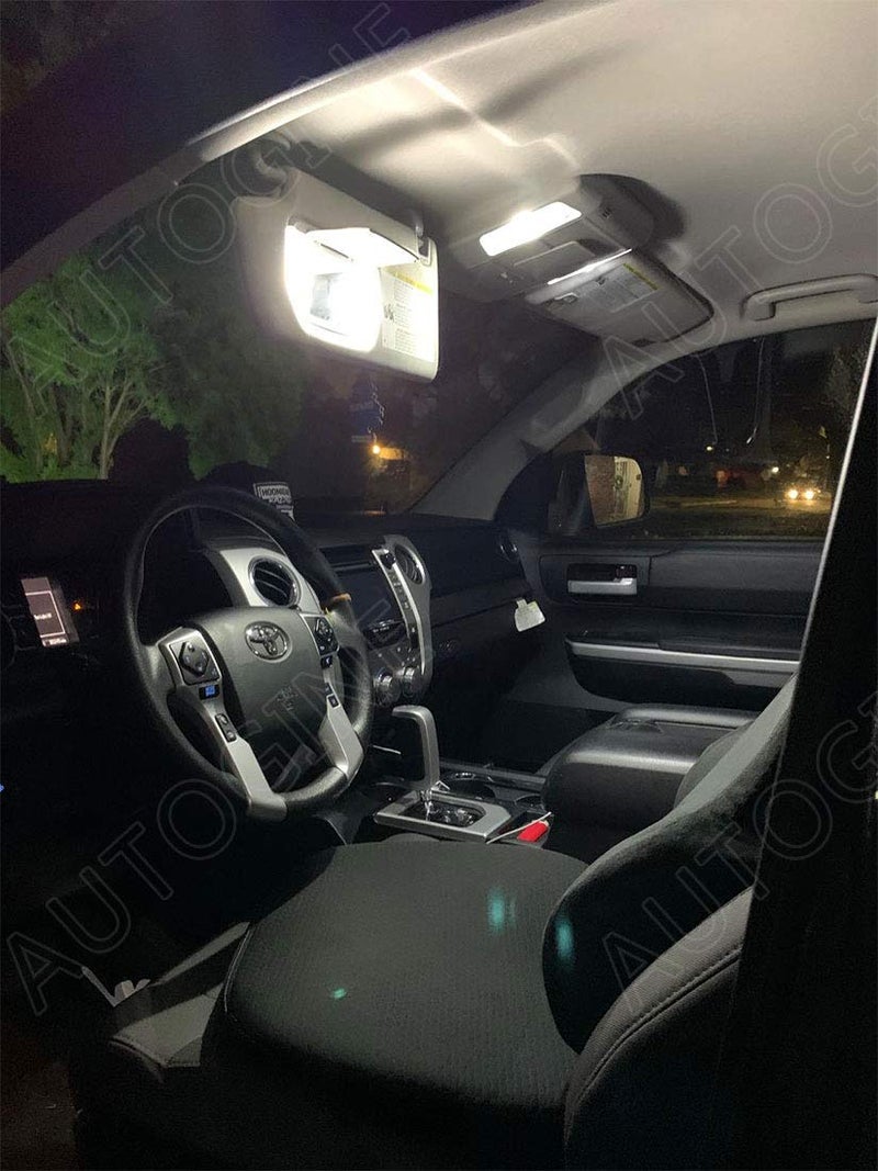 AUTOGINE Super Bright 6000K White LED Interior Light Bulbs Kit Package for 2007-2019 2020 2021 Toyota Tundra + Install Tool - Image 5