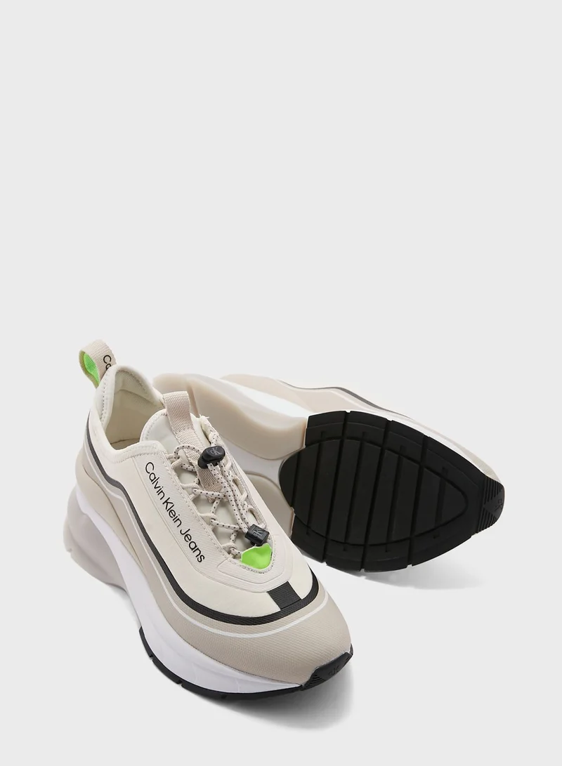 Calvin Klein Jeans Wedge Runner Lace Ups Sneakers
