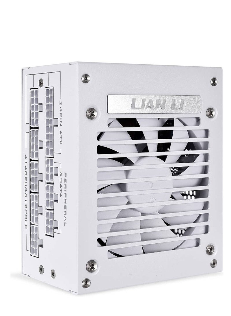 Lian Li SP750 750W 80 Plus Gold Certified Power Supply, Fully Modular, Active PFC, SFX Form Factor, White | G89.SP750W.00UK