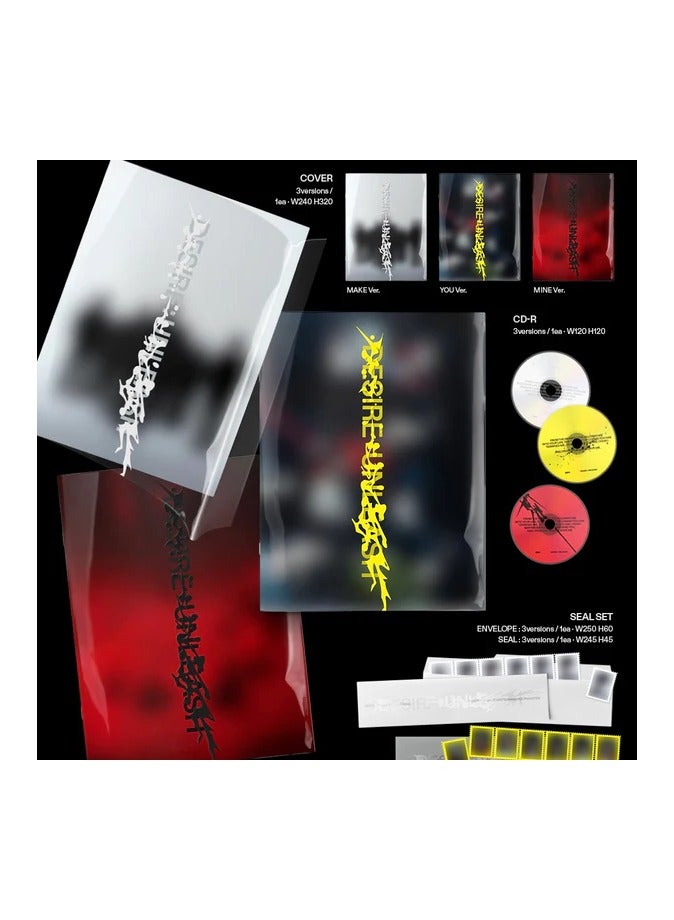 Enhypen 6th Mini Album Desire Unleash Make Version Kpop Music CD with Photobook Photocard and More
