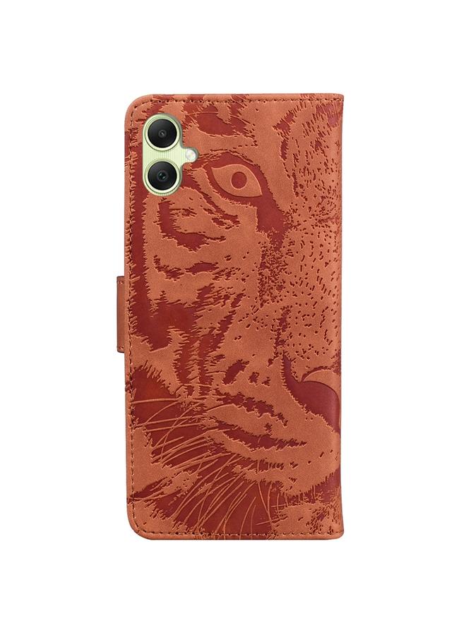 S-TOP Case For Samsung Galaxy A05 Tiger Embossing Pattern Flip Leather Phone Case - Image 3