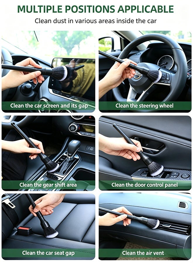 YIM-VIBEHAUS Car Interior Cleaning Brush, Soft Dusting Brush, Scratch-Free Detailing Brush for Interior and Exterior, Air Vents, Dashboard, Wheels, Engine Bay, and Leather Surfaces - Image 5