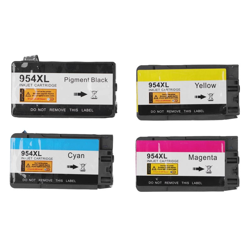 خراطيش حبر عالية الإنتاجية 4 ألوان سوداء متوافقة مع طابعات OfficeJet 7720 و7740 وPro 8210 و8710 و8720 - Image 2