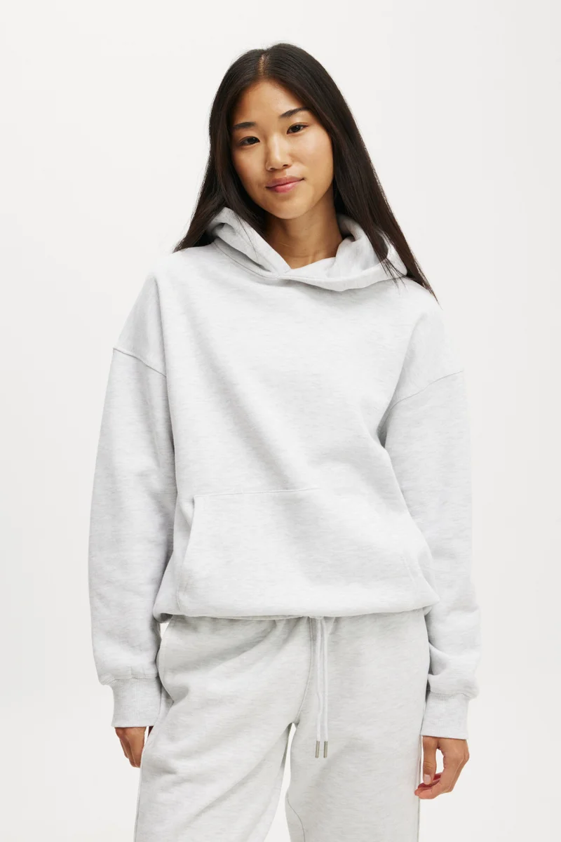 كوتون اون هودي فاخر قطيفة