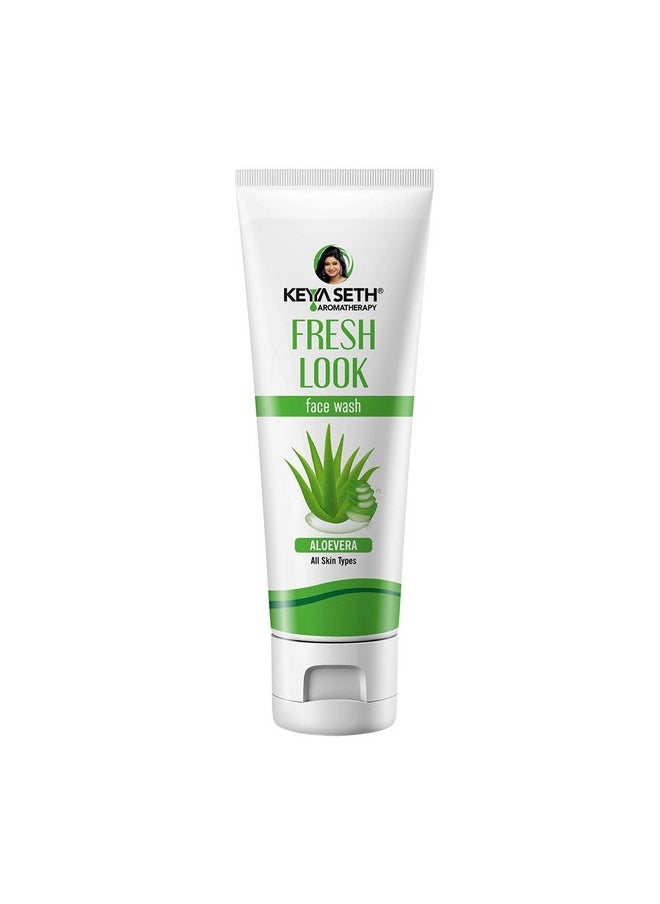 KEYA SETH AROMATHERAPY, DEVICE OF DROP Keya Seth Aromatherapy, fresh Look Aloe vera Gel Face Wash - Deep cleanser Soothes Nourishes Reduces Blemishes & Moisturizing for All Skin Type.  - Image 1