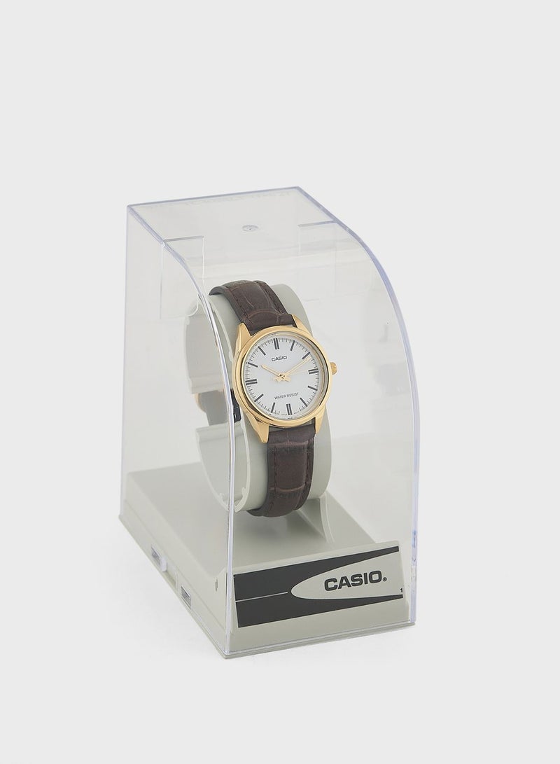 CASIO Leather Strap Analog Watch - Image 5