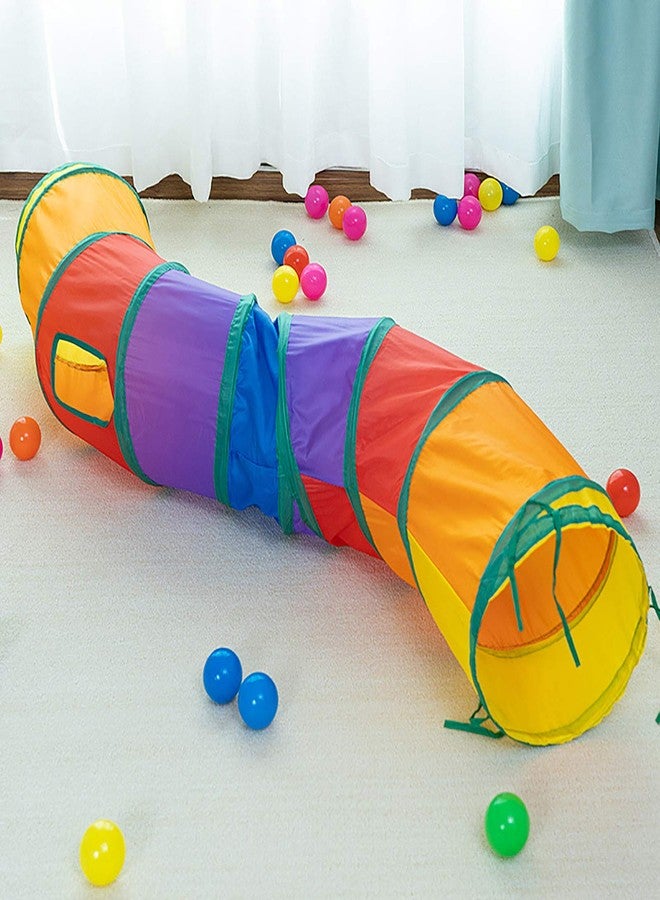 iCAGY Cat Tunnel for Indoor Cats Interactive, Rabbit Tunnel Toys, Pet Toys Play Tunnels for Cats Kittens Rabbits Puppies Crinkle Collapsible Pop Up Gray 47" - Image 5