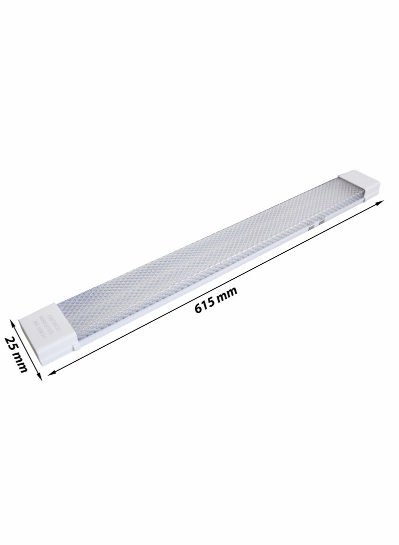 LED Batten Linear Tube Light 18W Energy-Efficient Ceiling Fixture 6500K Cool White Daylight Eco-Friendly with 40,000 Hours Lifespan Wide Voltage Range AC 185-265V  Built-in Driver – No Ballast or Starter Required Indoor Use for Home, Office, and Commercial Spaces Slim & Compact Design Easy Installation & Safe Operation - Image 4