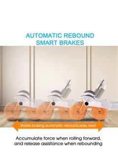 WENBO Ab Abdominal Exercise Roller Elbow Support, abs roller wheel core exercise equipment, Automatic Rebound Abdominal Wheel  - Image 2