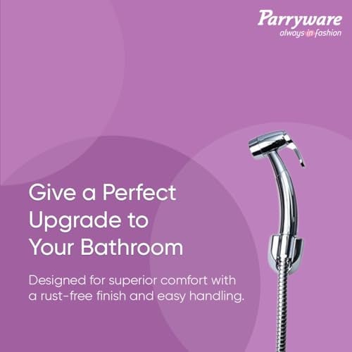 Parryware Coral Neo Health Faucet with Hose for Bathroom Fittings | for Effortless & Effective Cleaning | Original Bidet Spray from Parryware | E8353A1 - Image 2