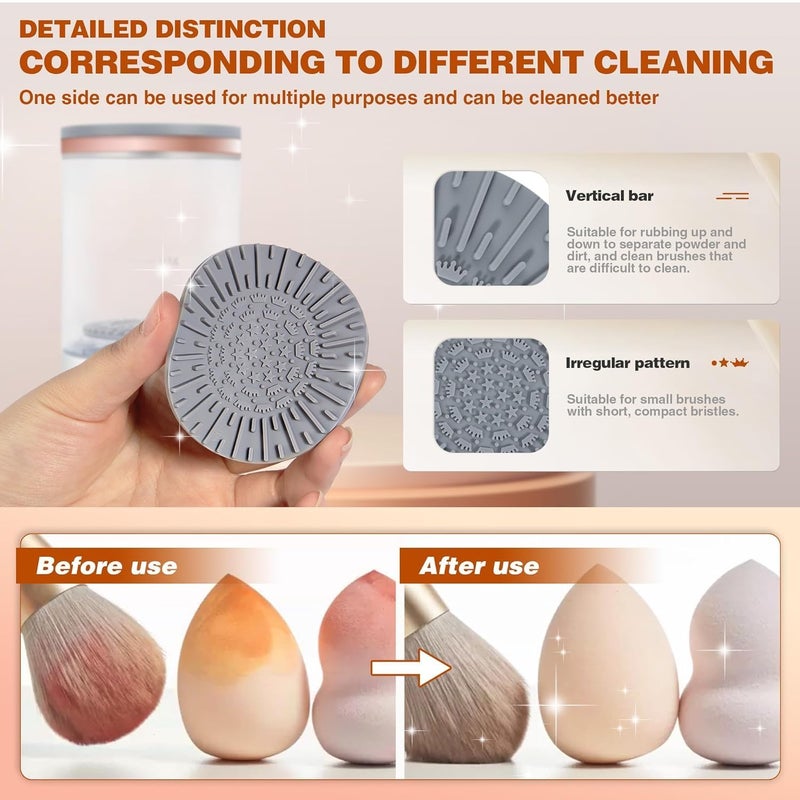MELUDI Electric Makeup Brush Cleaner Automatic Cosmetic Brush CleanerUpgraded Electric Makeup Brush Cleaner - Image 4