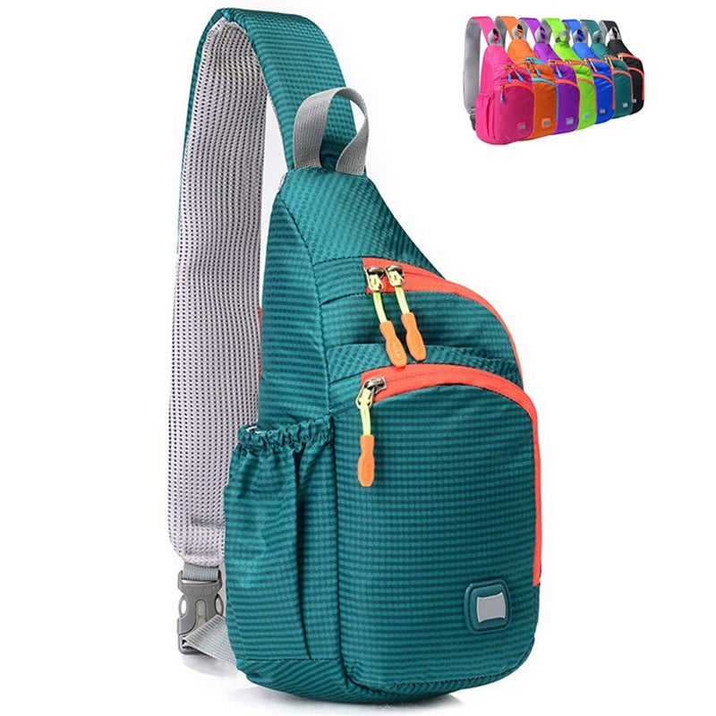 Peicees Small Sling Backpack Waterproof Unisex Shoulder Bag Chest Crossbody Daypack - Image 1