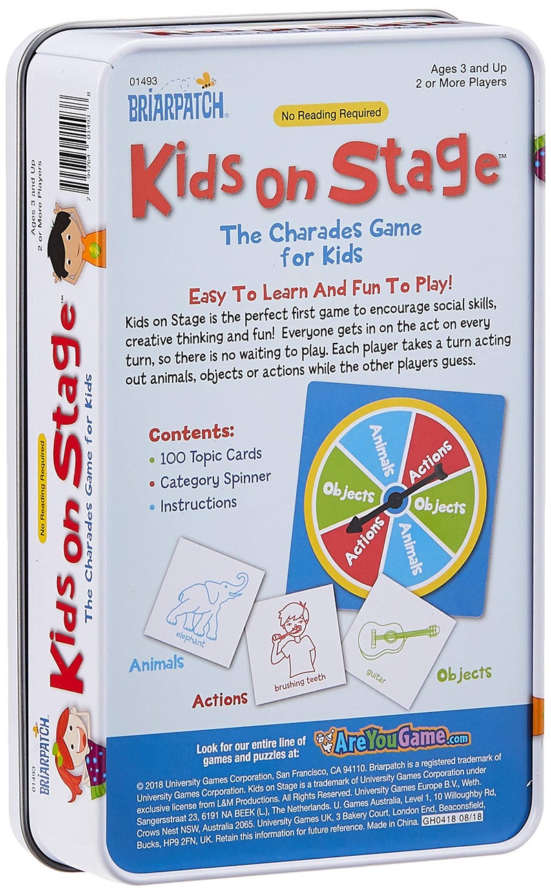 Briarpatch | Kids on Stage: The Charades Game For Kids Travel Tin, Ages 3+ - Image 2