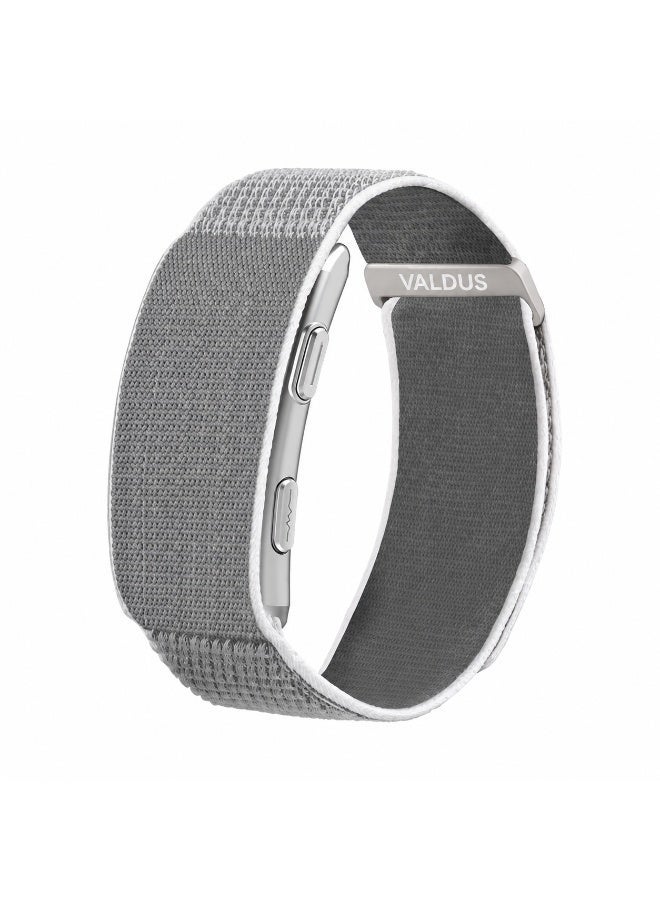 VALDUS VITRO Smart Health Tracking Bracelet with ECG, Non-Invasive Glucose Trend Monitoring Sleep Analysis, Activity Tracking & Long Battery Life Compatible With Android and iOS Designed for Ladies and Gents Grey