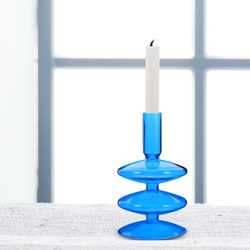 Glass Candle Holder Banquet Pillar Candle Holder Glass Tealight Candle Holder - Image 3