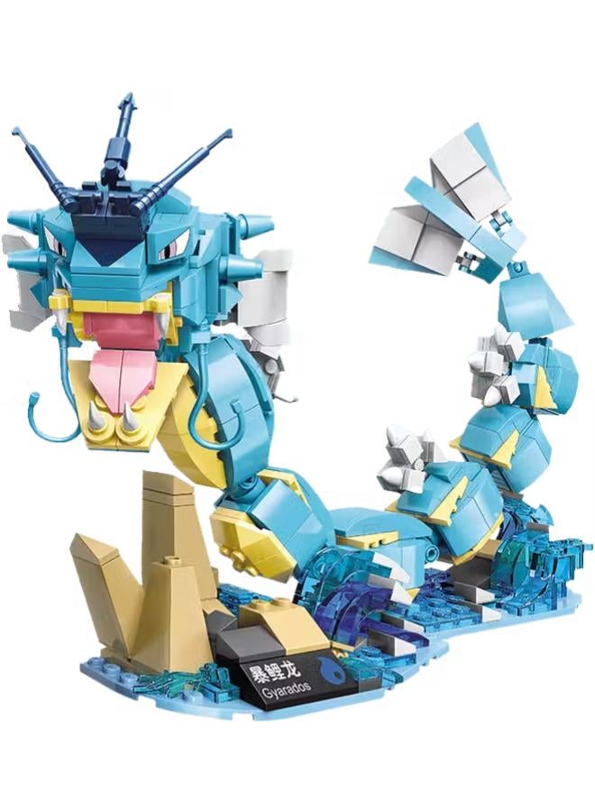 Qman Keeppley Pokemon Gyarados Action Figure - 481 Pieces