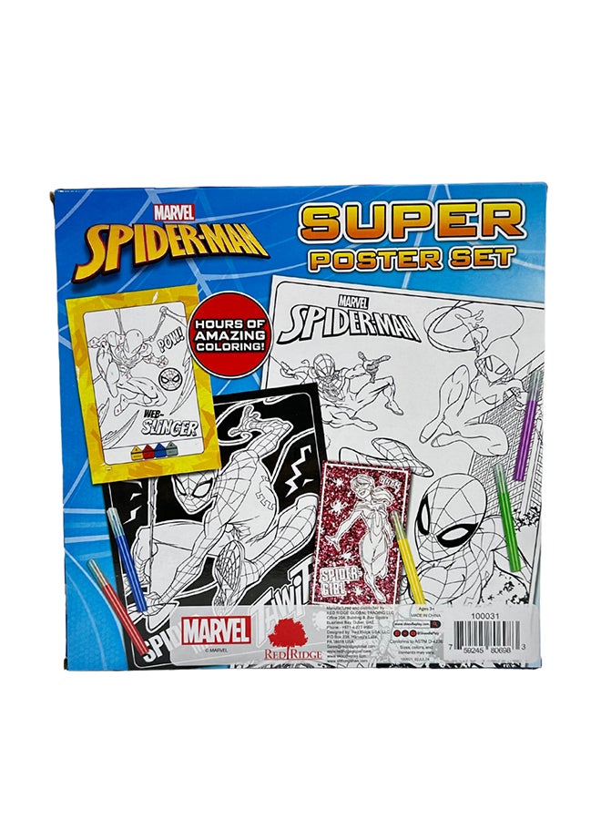 MARVEL مجموعة ملصقات مارفل سبايدر مان الفائقة | 4 ملصقات ممتعة | نشاط تعليمي وتعلمي | العمر 3+ - Image 3