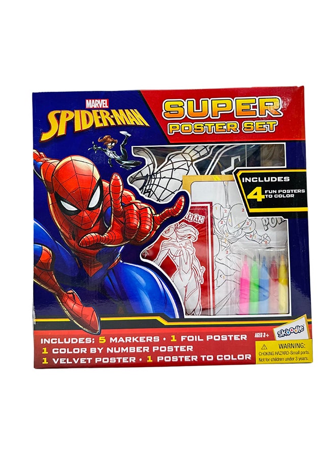 MARVEL مجموعة ملصقات مارفل سبايدر مان الفائقة | 4 ملصقات ممتعة | نشاط تعليمي وتعلمي | العمر 3+ - Image 2