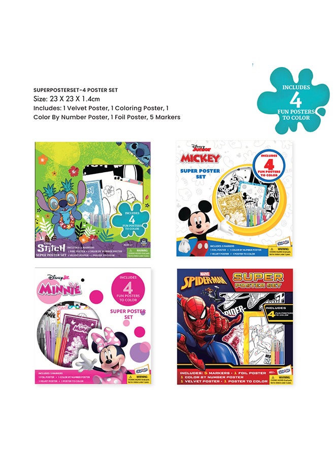 MARVEL مجموعة ملصقات مارفل سبايدر مان الفائقة | 4 ملصقات ممتعة | نشاط تعليمي وتعلمي | العمر 3+ - Image 4