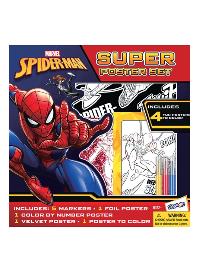MARVEL مجموعة ملصقات مارفل سبايدر مان الفائقة | 4 ملصقات ممتعة | نشاط تعليمي وتعلمي | العمر 3+ - Image 1