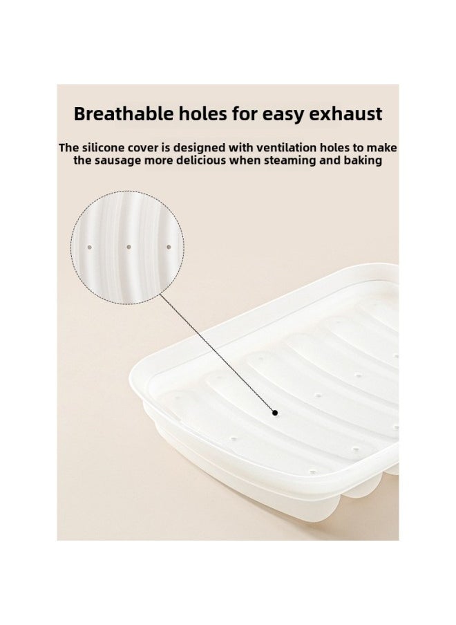 Generic - Steamed Baking Tools Baby Abrasives Steamed Cake Sausage Mould Egg Rice High Temperature Resistant Silicone Sausage Baby Food-Specifications:17.3*13.2-Color:Bear Cat Claw Mold - Image 1