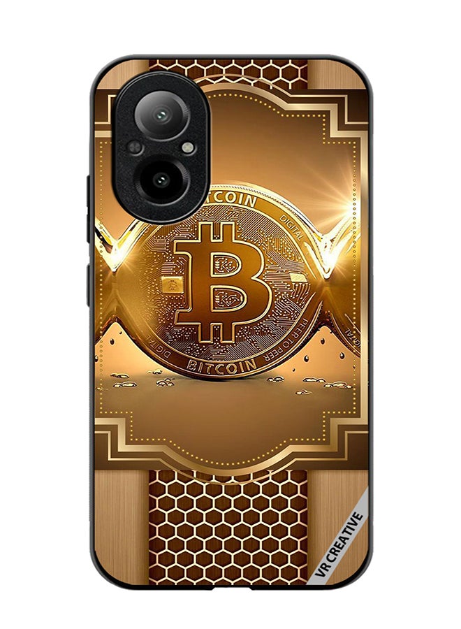 VR CREATIVE Protective Case Cover For Realme C67 4G Royal Bitcoin Design Multicolour - Image 1