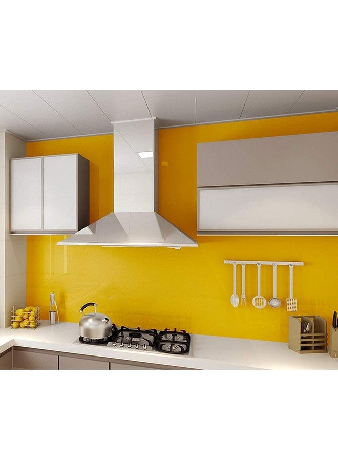 صن بيرد ورق حائط ذاتي اللصق أصفر لامع مقاوم للماء وقشر ولصق لامع ورق لاصق قابل للإزالة وخزائن ديكور كونترتوب المطبخ فيلم الفينيل - Image 5