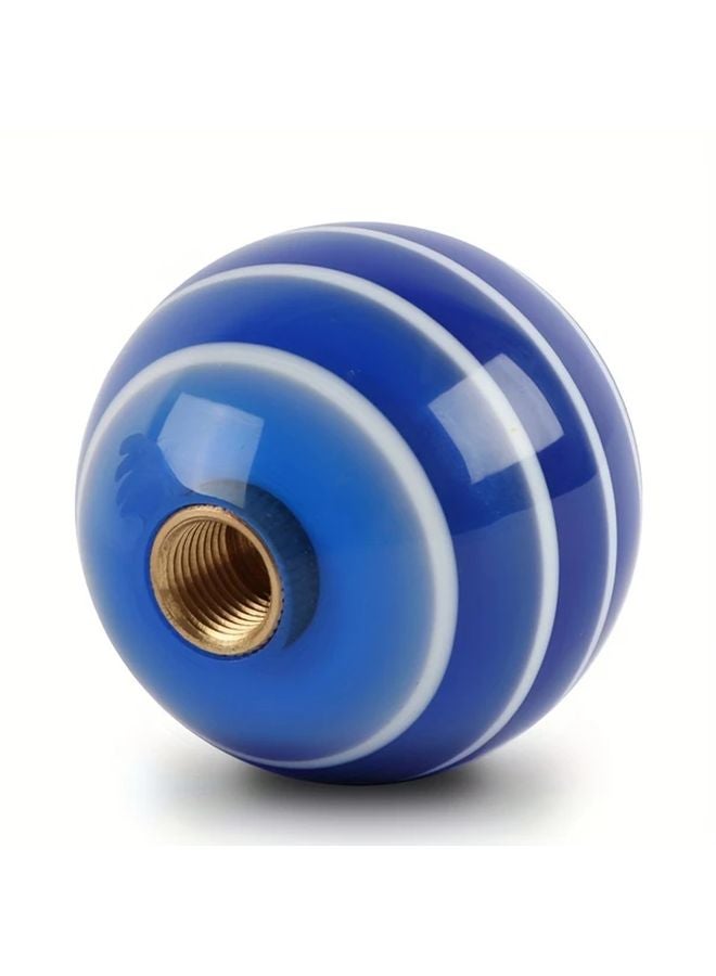 Red Striped Acrylic Gear Knob Universal 4 5 6 Speed With 3 Adapters M10 M8 - Image 5