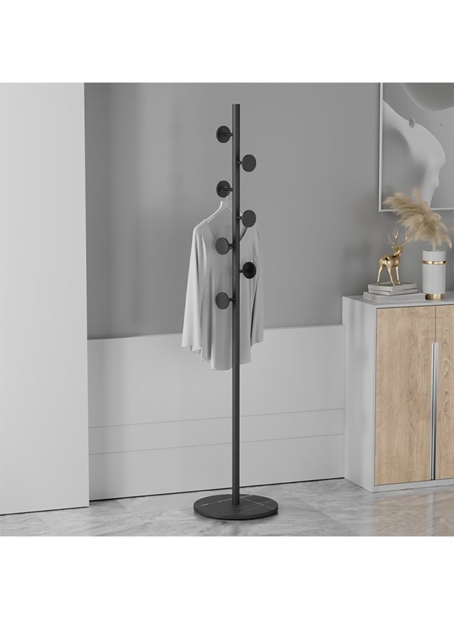 ملابس شجرة, القاعة, القبعة القاعة, الفولاذ المقاوم للصدأ معطف رف, أرضية-Tanding ملابس بسيطة, غرفة النوم التخزين المنزلي, بسيطة وحديثة معلقة رف, 7-هوك الصخرة لوحة قاعدة, مناسبة للمرور, غرفة المعيشة, غرفة النوم وغرفة الملابس - Image 1