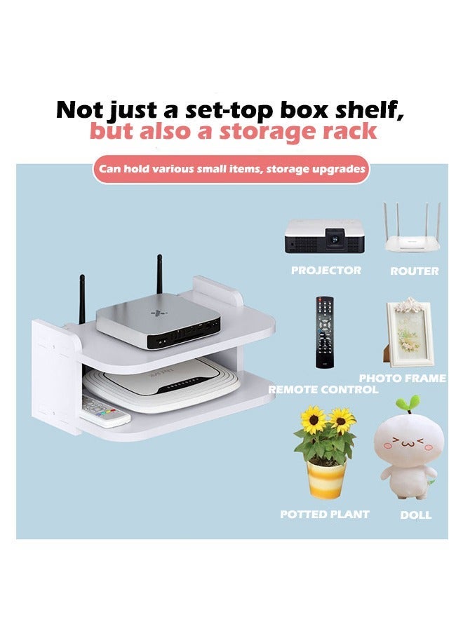 HOMESTAR Floating Wall Shelf Hanging Storage Organizer for Bedroom Living Room Kitchen - Image 3