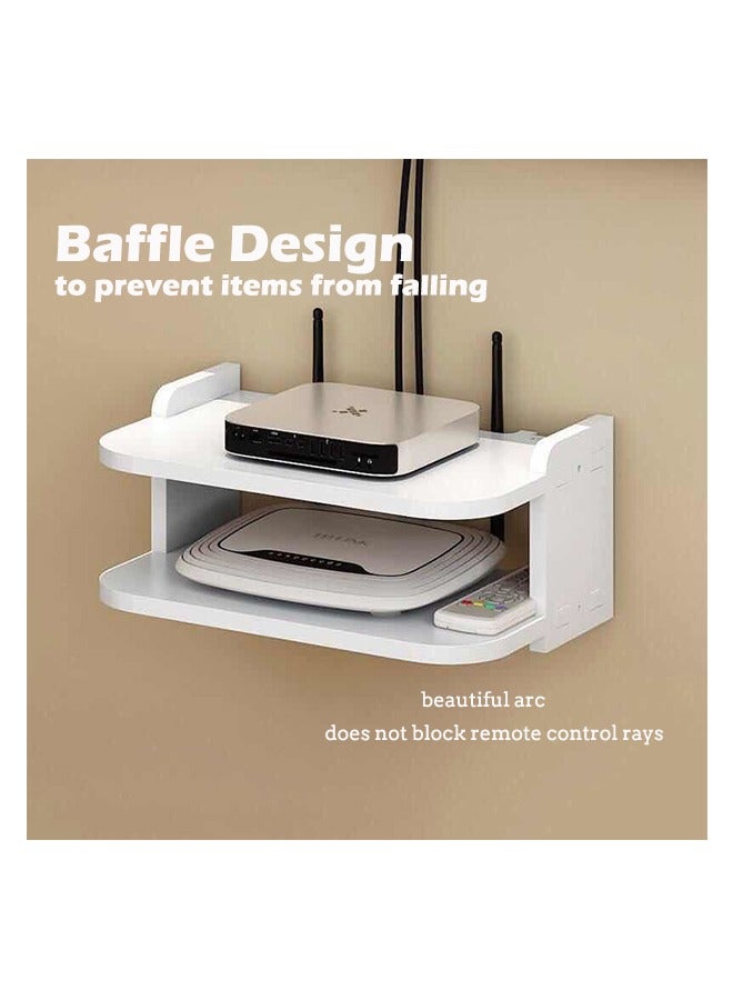 HOMESTAR Floating Wall Shelf Hanging Storage Organizer for Bedroom Living Room Kitchen - Image 4