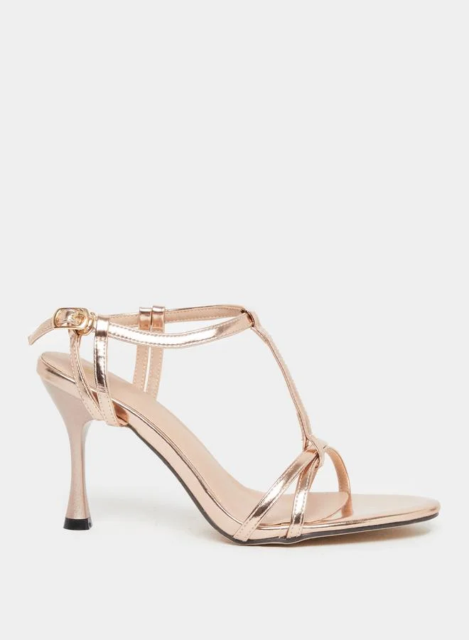 ستايلي Styli Side Buckled Stiletto Heel Sandals