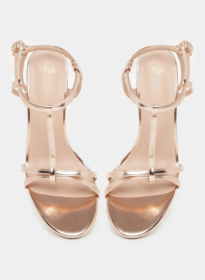 Styli Styli Side Buckled Stiletto Heel Sandals