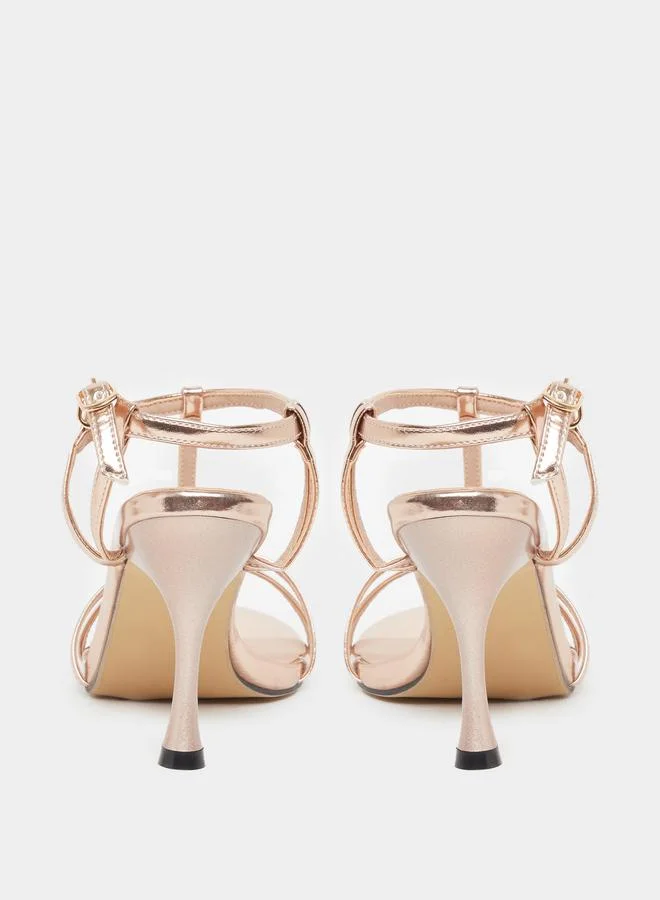 Styli Styli Side Buckled Stiletto Heel Sandals