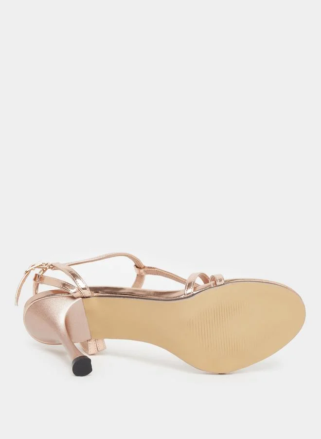 Styli Styli Side Buckled Stiletto Heel Sandals