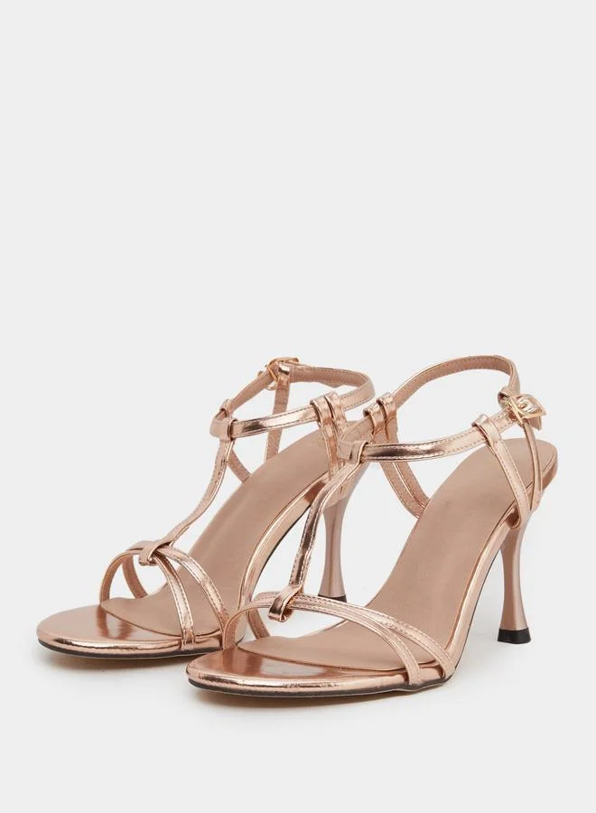 ستايلي Styli Side Buckled Stiletto Heel Sandals